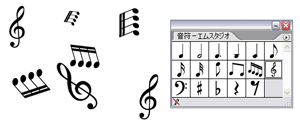 イラストレーター用の散布ブラシライブラリ