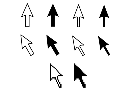 矢印カーソルイラスト 商用利用 加工利用可能な無料フリーイラスト